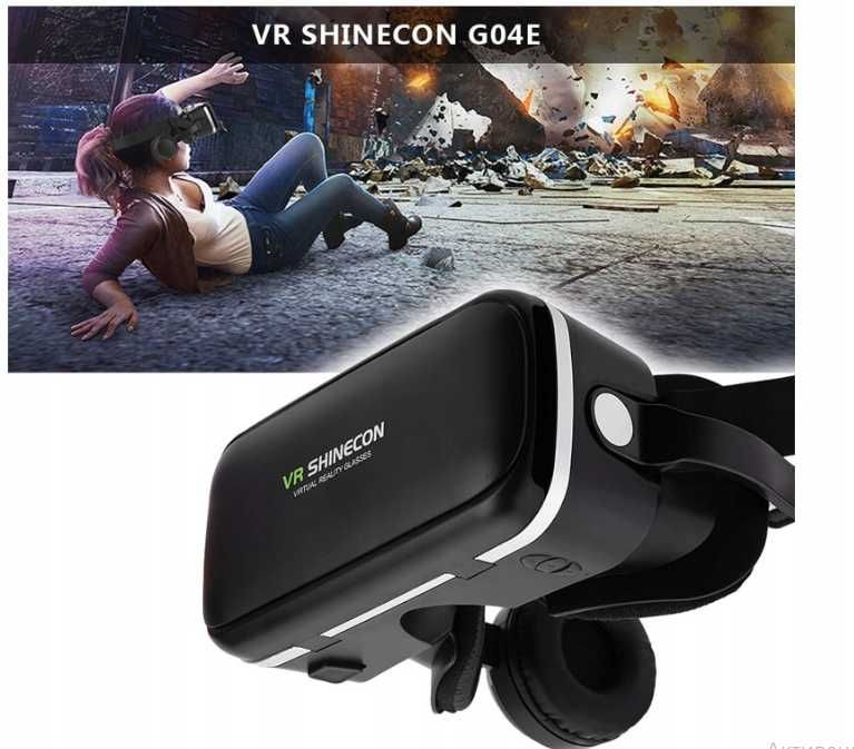 VR 3D Okulary Z SŁUCHAWKAMI Shinecon G04E do telefonu 4.7"- 6 ttst1076