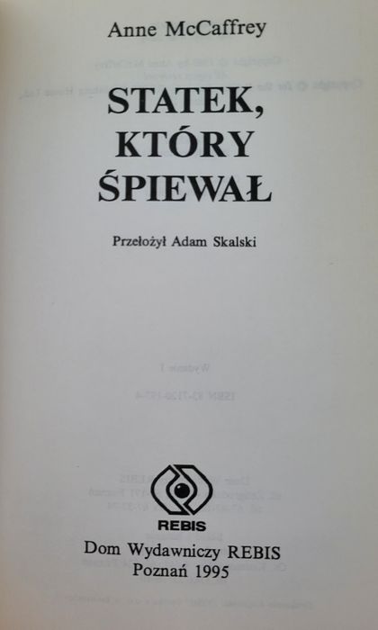 Statek, który śpiewał - Anne McCaffrey