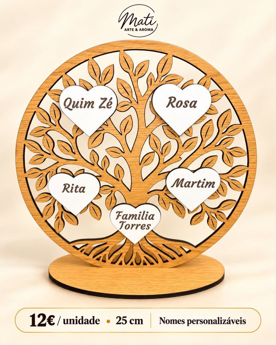 Arvore da vida com nomes personalizada