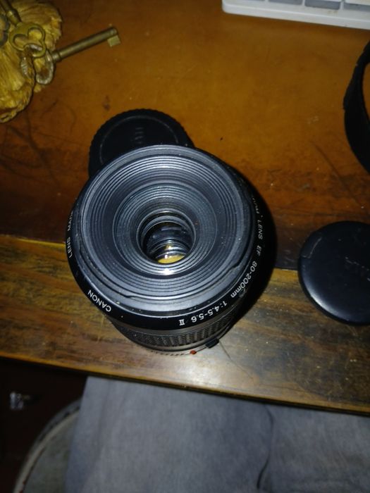 Lente de câmera fotográfica canon zoom lens ef 80-200mm