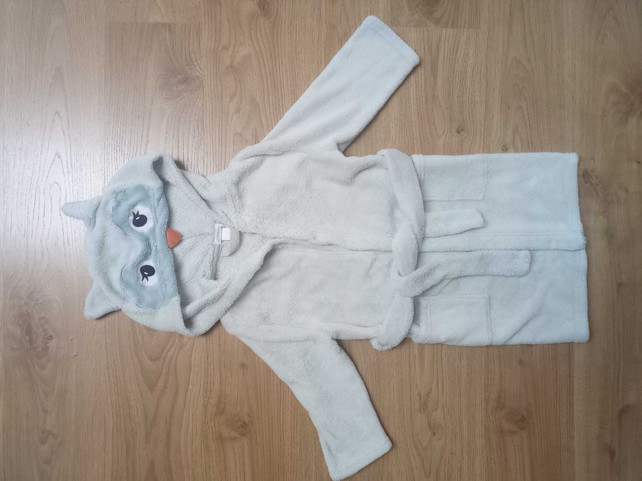 szlafrok sowa HM r. 98/104 - stan bardzo dobry