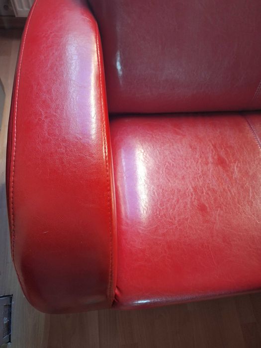 Elegancka kanapa skórzana + fotel - komplet