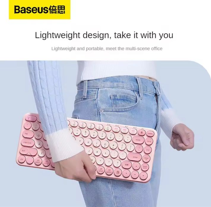 Клавіатура і миша BASEUS K01A PINK (ENG) набір