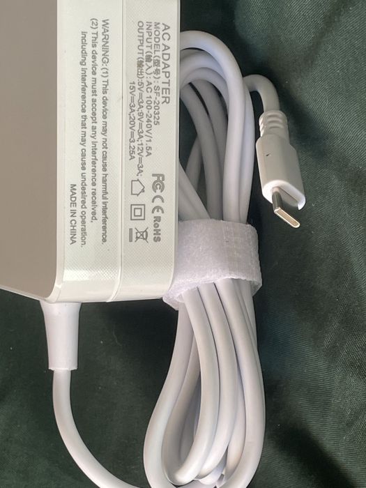 Ładowarka zasilacz Reletch universalny Pd 65w usbc z kablem usb-c