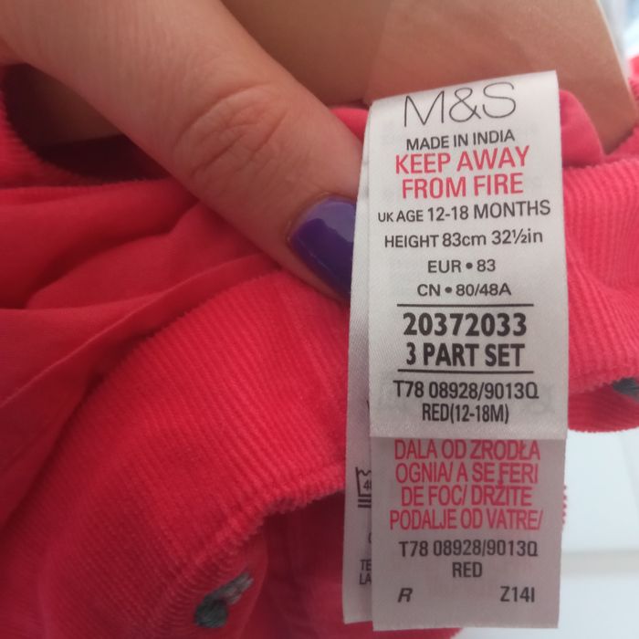 Сарафан вельветовий для дівчинки