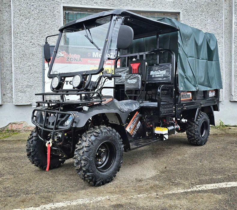 Вантажний Квадроцикл Hummer 400 4х4 H+L Black Новий! +Гарантія!