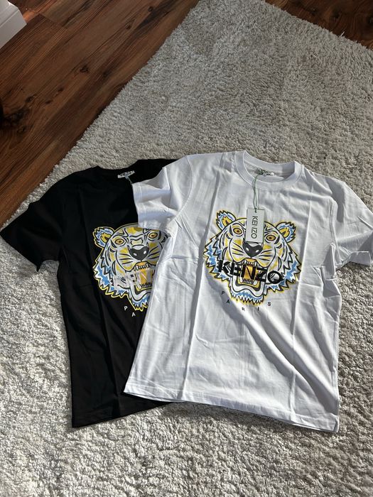 Koszulka XL KENZO biała męska bawełniana t-shirt