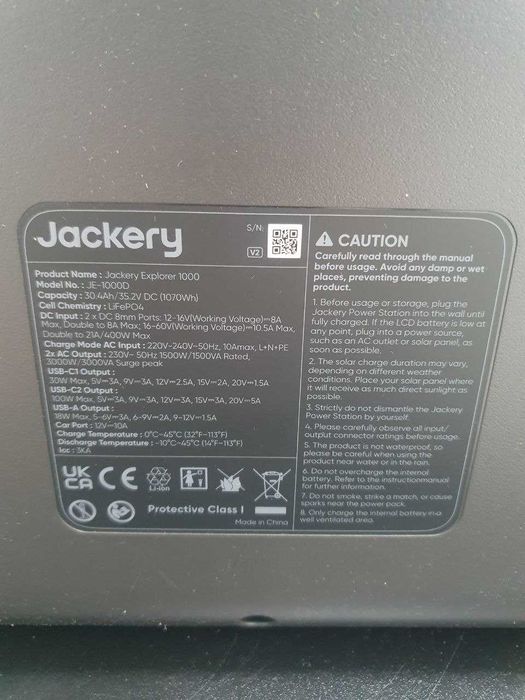 Зарядна станція Jackery JE-1000D Нова! В наявності 80 шт