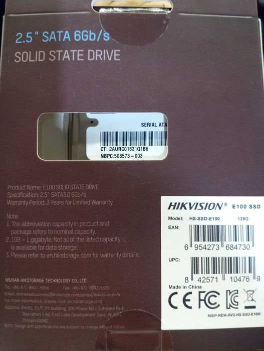 Dysk SSD 2,5" Hikvision E100 128 GB