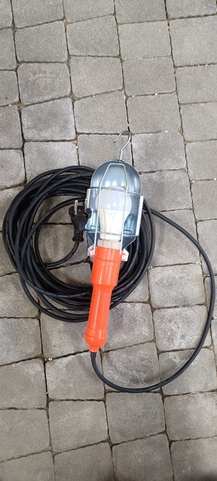 Lampa warsztatowa, kabel guma 5 metrow