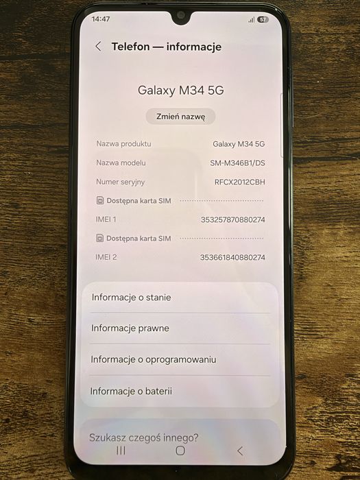 Samsung M34 5G 128GB 6GB RAM