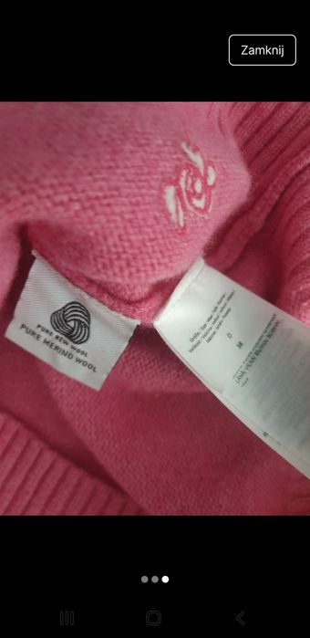 Christian Berg pure wool sweterek V-neck, S