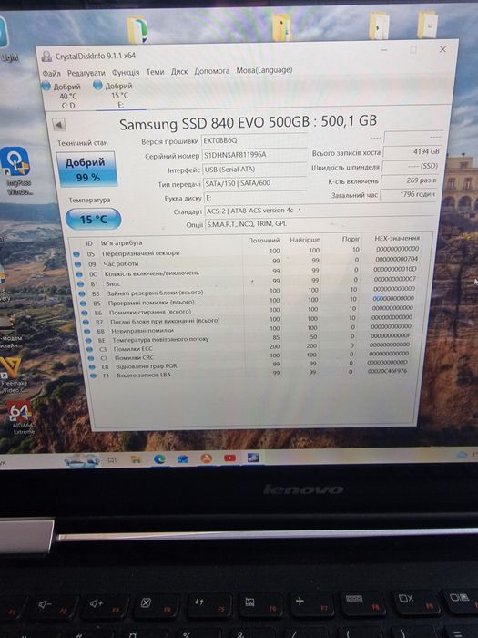 Продам жорсткі диски SSD 2.5" 512 GB