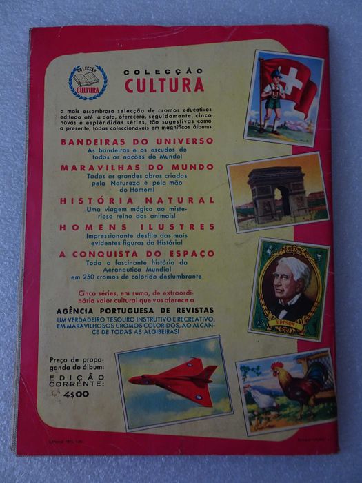 Caderneta de cromos Maravilhas do Mundo (Álbum I - Faltam 37 cromos)