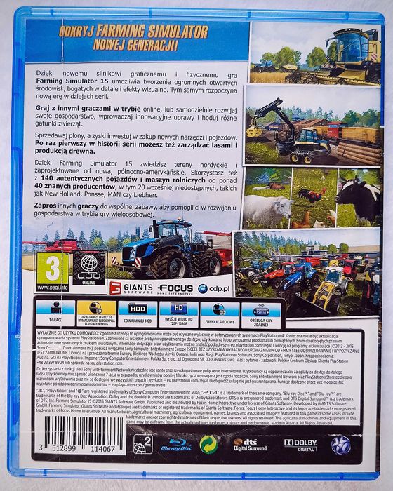 Farming Simulator 15 PL PS4