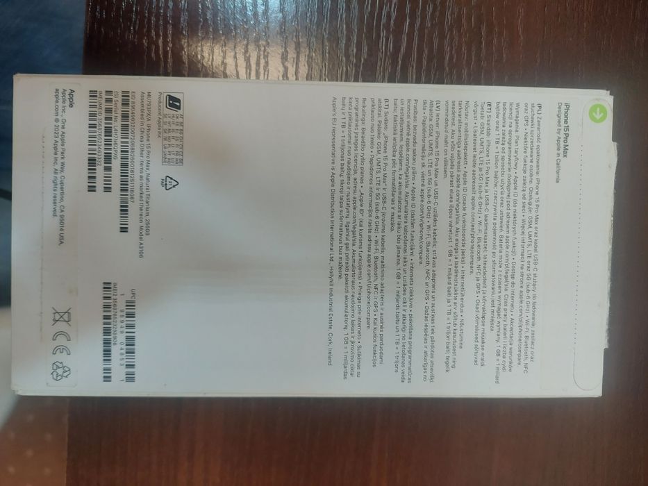 Iphone 15 pro max 256GB