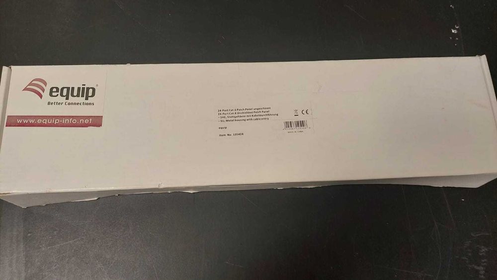 24-Port Patch Panel, Category 6 - Equip Brand - New423649317907353603