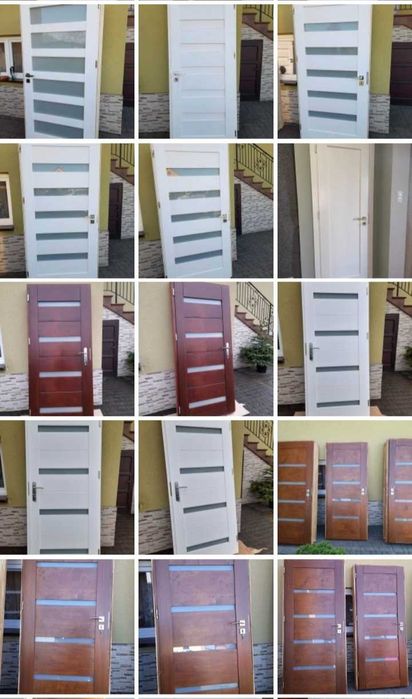 Drzwi  zewnetrzne i wewnętrzne z litego drewna