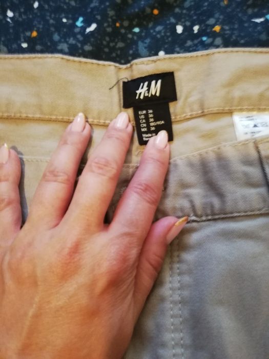 Spodnie bawełniane firmy H&M