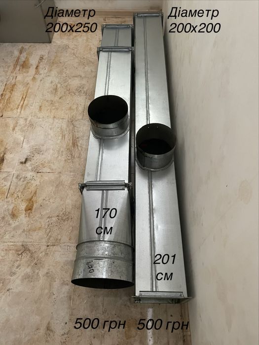 Оцинковані вентиляційні труби фасонні, повітропровід Вентс