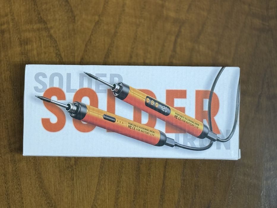 Ferro de Solda USB/Pilhas – Dupla Utilização - Novo