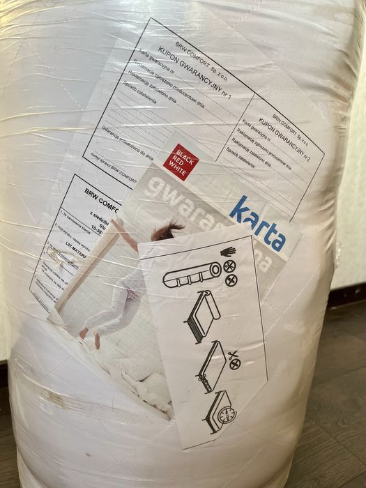 Новий матрац Black Red White BRW (Польща) 140*200 см в вакуумі