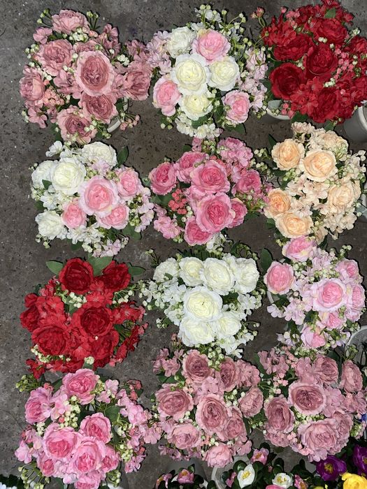 Вазони декор штучні квіти искусственные цветы вазоны