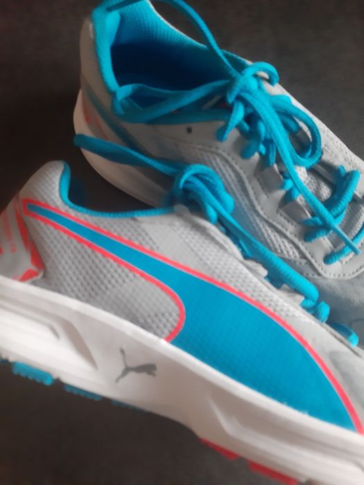 Adidasy damskie puma fitness tkmaxx lekkie niebieskie 39 nowe descenda
