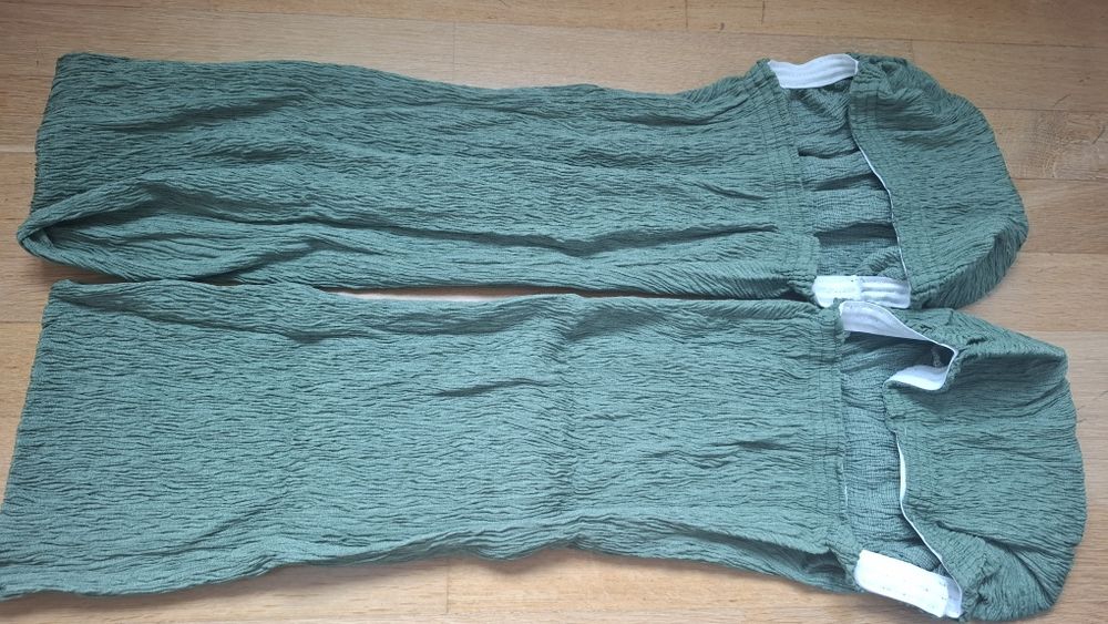 Capas para encosto e assento verde para cadeiras de mesa de jantar