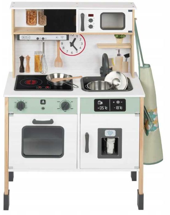 NOWA Interaktywna KUCHNIA DREWNIANA XXL dziecięca Playtive + akcesoria