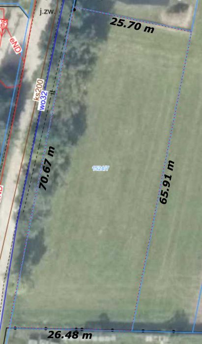 Działka z warunkami zabudowy 1841 m2
