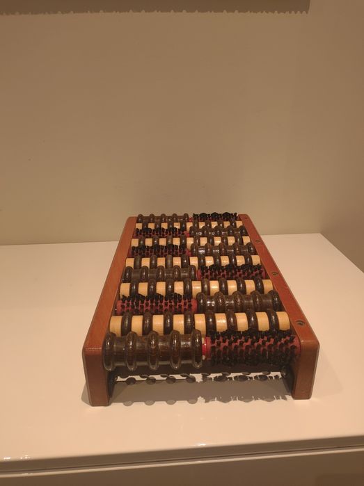 Weihs Roller Kombi drewniany masażer do stóp vintage lata 80