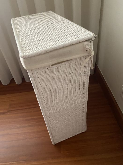 Cesto de roupa retangular