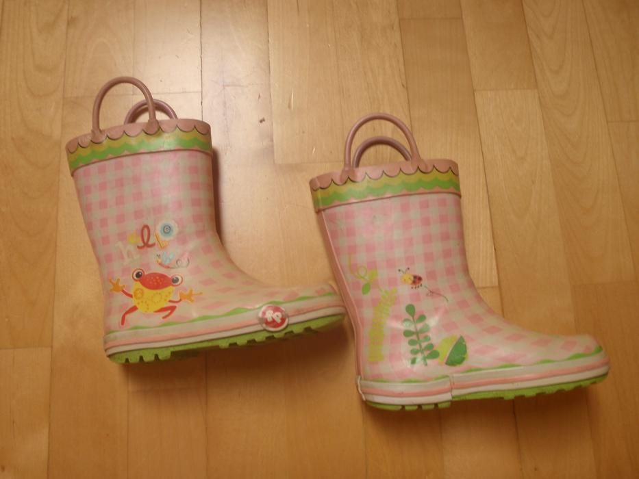 kalosze dziewczynki rozm. 25, dł wkładki 16,5-17 cm