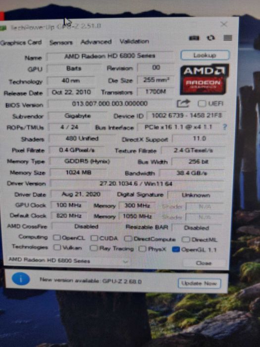 karta graficzna Gigabyte HD 6850