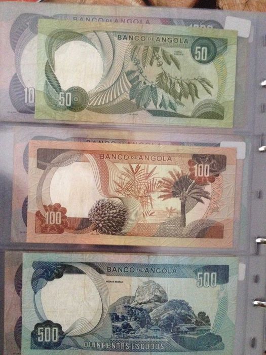 MARECHAL CARMONA,4 notas ANGOLA 1 N/Circulada 3 Muito Bem Consevação