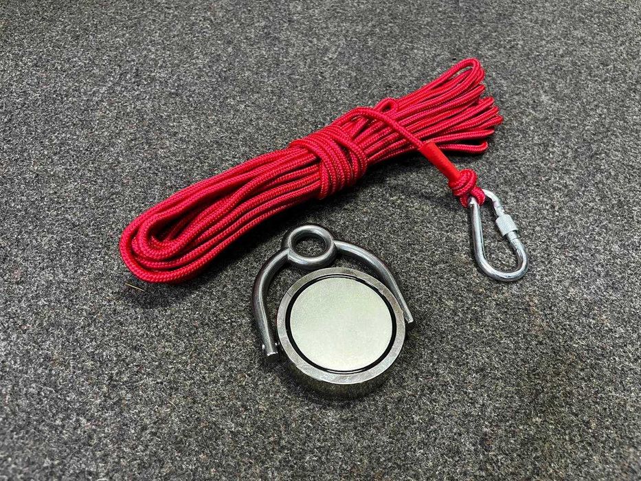 250кг Магніт + Мотузка | Двосторонній | Сильний | Неодимовий | LNM75-4