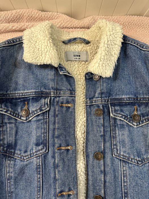 Kurtka jeansowa z barankiem