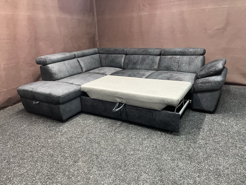 Виставковий диван тканина розкладний кутовий Німечинна