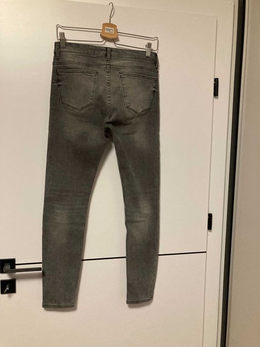 Szare jeansy Zara slim fit