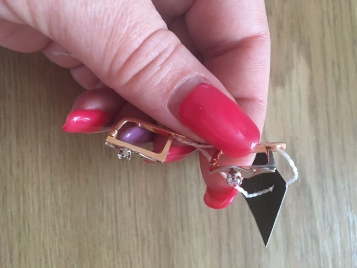 Золоті сережки. Проба 583.