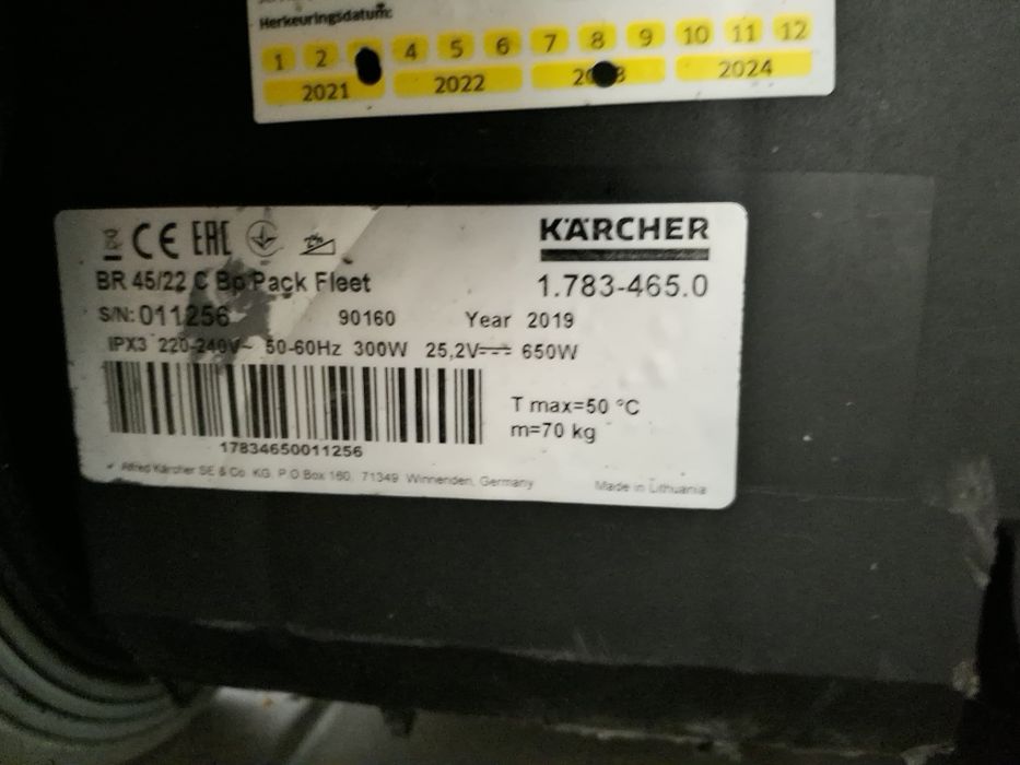 Wałek napędu padów Karcher