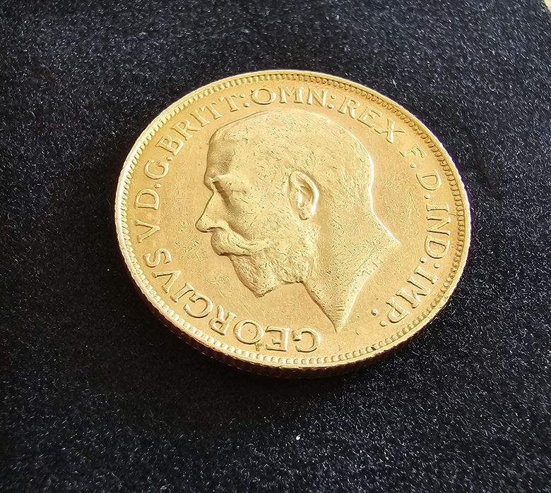 Libra Ouro 22kt Georg V 1918