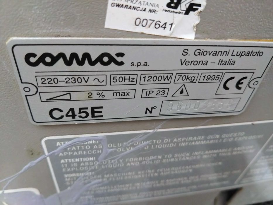 Profesjonalna szorowarka Comac  C45E