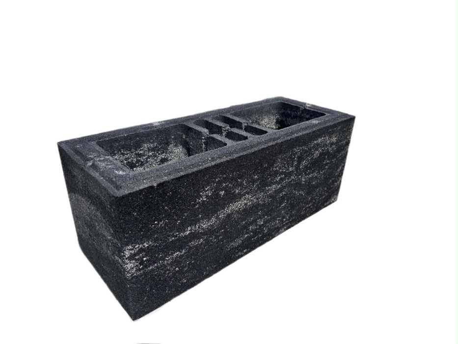 Pustski ogrodzeniowe 50x20x20 CARBON bloczki ogrodzenowe VANTAGE