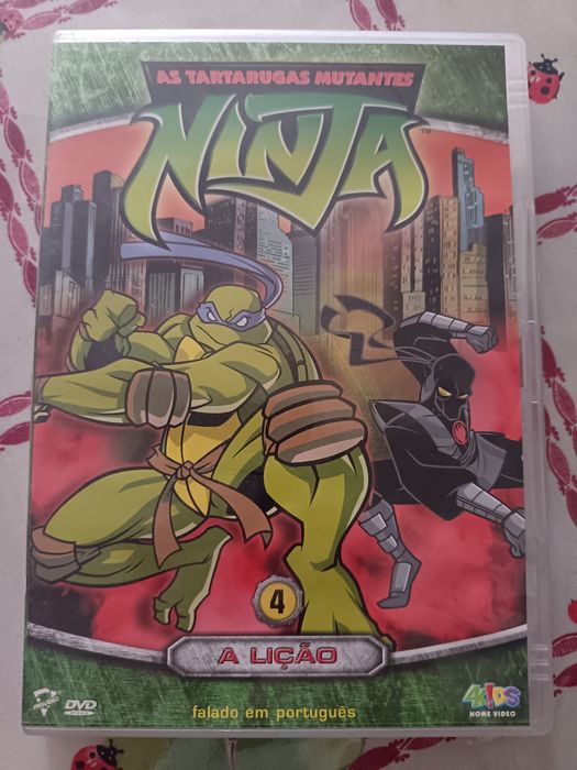 DVD original as tartarugas mutantes ninja  volume 4 a  lição da mítica série de animação de 2003