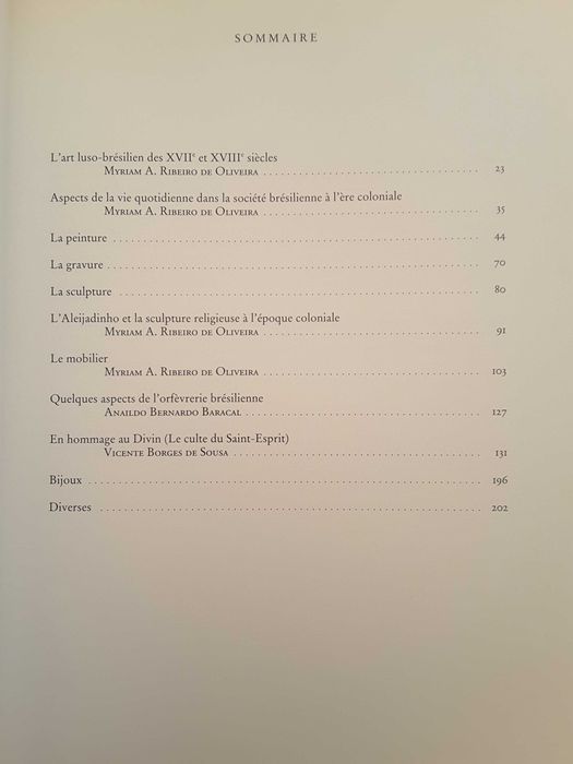 A Arte no Século XVIII / Les Portugais au Bresil (Europalia 1991)
