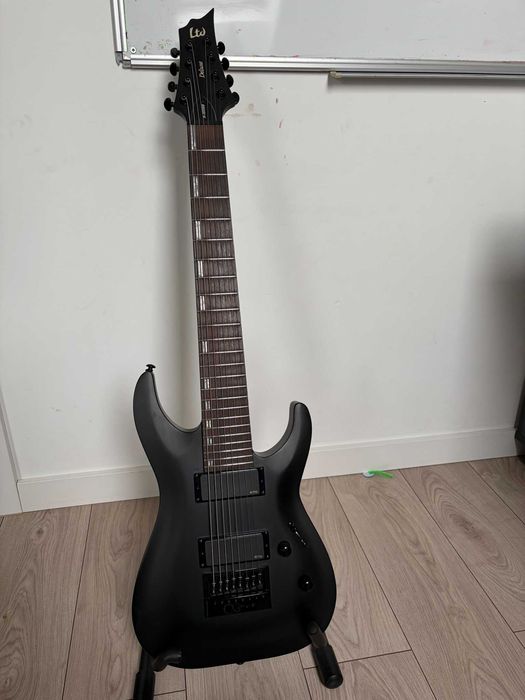 ESP LTD H-1008 Baritone Evertune Black Satin
