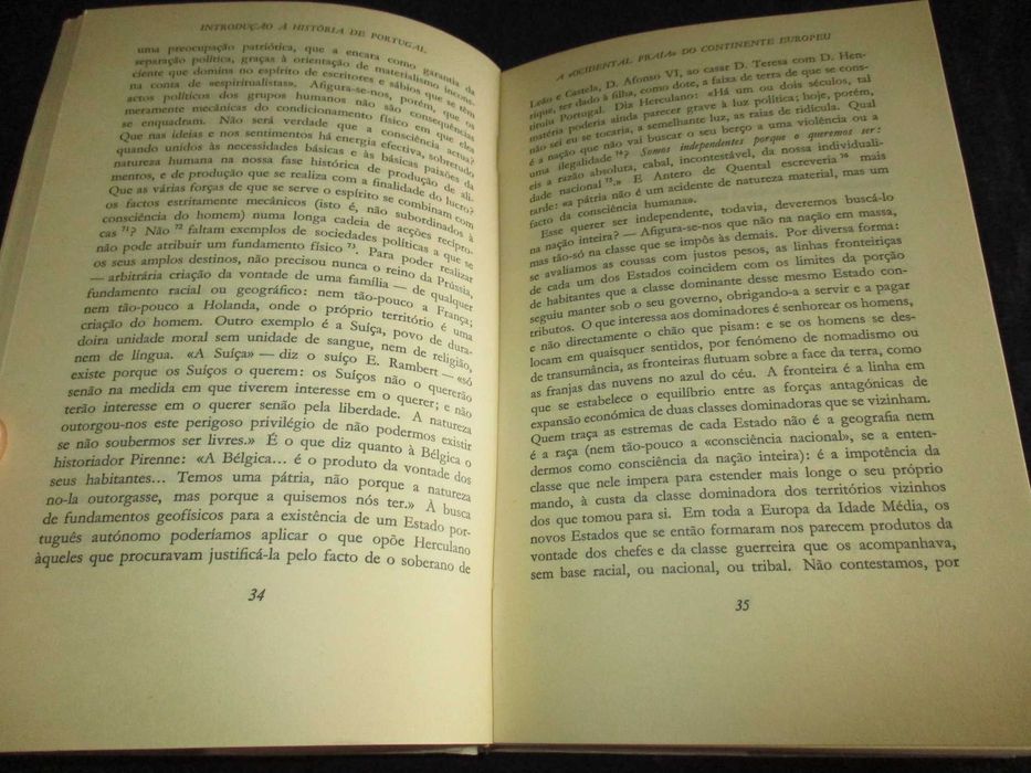 Livro Introdução Geográfico-Sociológica à História de Portugal