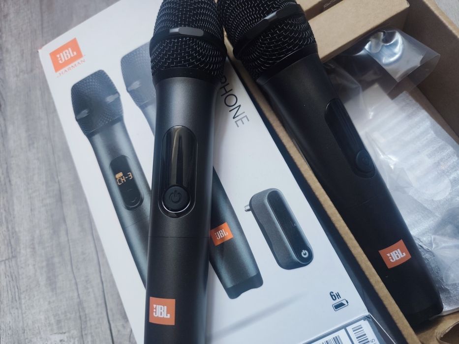 JBL Wireless Microphone – 2 bezprzewodowe mikrofony | NOWE | Karaoke / PartyBox